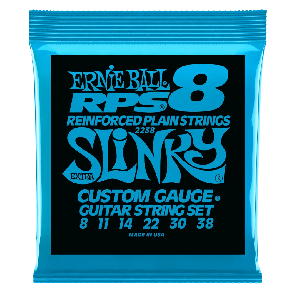 Ernie Ball Extra Slinky RPS Nickel Wound Electric Guitar String, 8-38 Gauge